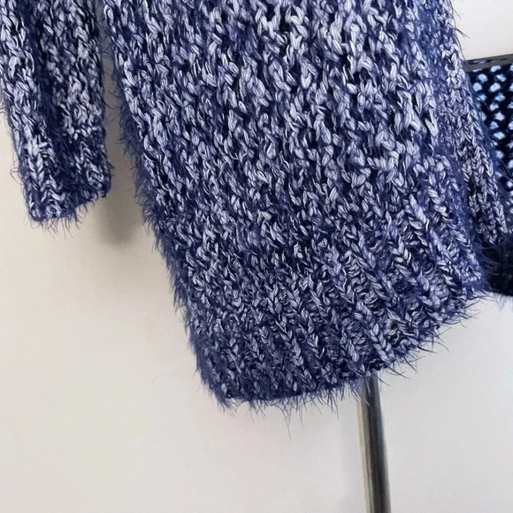 Lou & Grey cotton blend both knit cardigan pockets fall furry classic casual - Picture 5 of 9